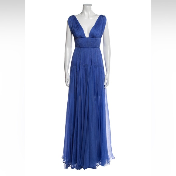 Maria Lucia Hohan | Rowen Maxi Dress, Amparo Blue, FR 34 - Picture 7 of 11